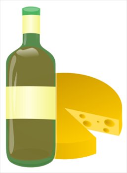 Wine And Cheese Clipart