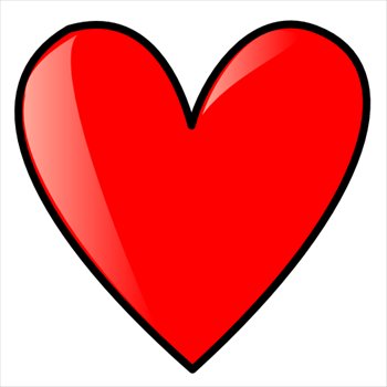 heart clip art black and white. Free Free Heart Clip Art and