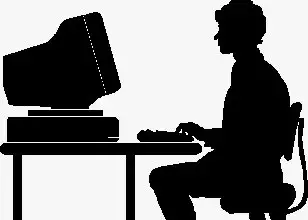 At-Computer-silloette