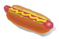 hot-dog-colorful