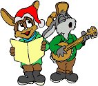 rabbits-carolling