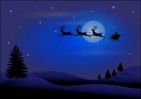 Christmas-card-Santa-moon