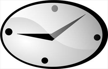 glossy-oval-wall-clock