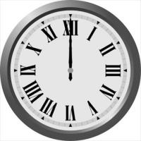 roman-numeral-wall-clock