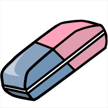 pink eraser clipart