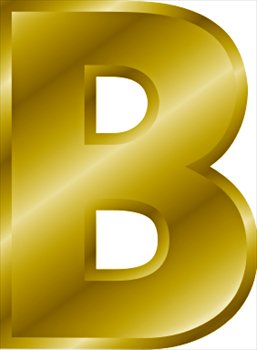 gold-letter-B