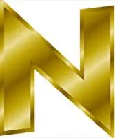 gold-letter-N