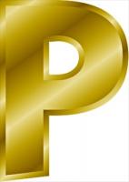 gold-letter-P
