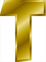 gold-letter-T
