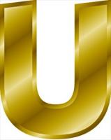 gold-letter-U