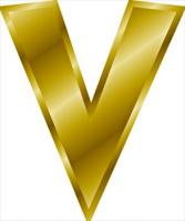 gold-letter-V