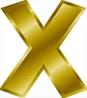 gold-letter-X