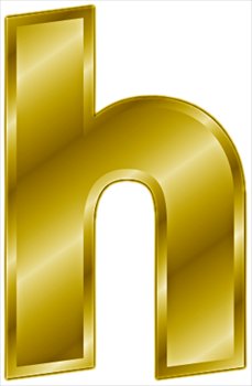 gold-letter-h-