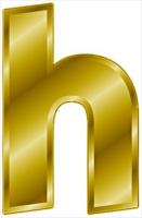 gold-letter-h-