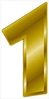 free gold number 1 clipart free clipart graphics images