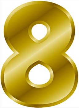 gold-number-8