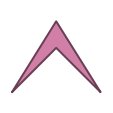 arrow-sharp-pink-up