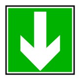 direction-down-green