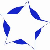 5-point-star-w-blue-background