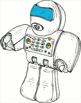cartoon robot toy