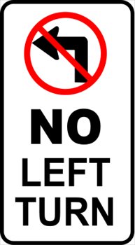 sign-no-left-turn