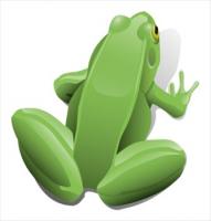 green-sitting-frog